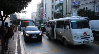 Aydın'da minibüs arızası trafik kilitlendi