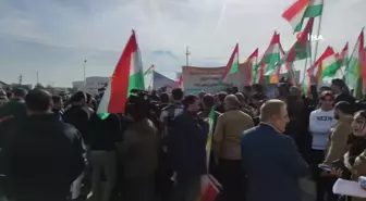BM Erbil Ofisi önünde İran'ın saldırıları protesto edildi