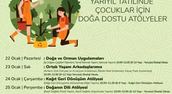 Tepebaşı Belediyesi Yarıyıl Tatilinde Çocuklar İçin Doğa Dostu Atölyeler Düzenliyor