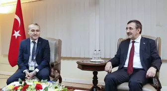 Cumhurbaşkanı Yardımcısı Cevdet Yılmaz, Türk iş insanlarıyla bir araya geldi