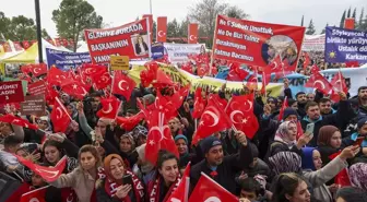 AK Parti Gaziantep Büyükşehir Belediye Başkan adayı Şahin, kentte coşkuyla karşılandı