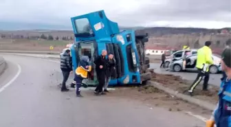 Amasya'da kargo araçlarının karıştığı kazalarda 1 kişi hayatını kaybetti, 3 kişi yaralandı