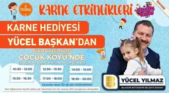 Balıkesir Büyükşehir Belediyesi'nden Miniklere Karne Etkinlik Haftası