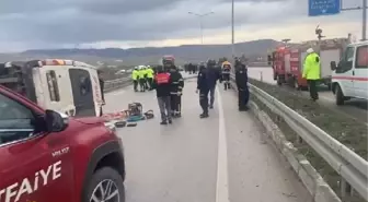 Amasya'da Kargo Minibüsü Devrildi: 1 Ölü