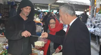 Gerze Belediye Başkanı Pazar Esnafını Ziyaret Etti