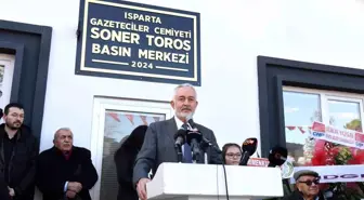 Isparta Gazeteciler Cemiyeti Soner Toros Basın Merkezi açıldı