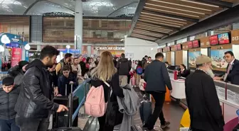 İstanbul Havalimanı'nda Yarıyıl Tatili Nedeniyle Yoğunluk Yaşanıyor