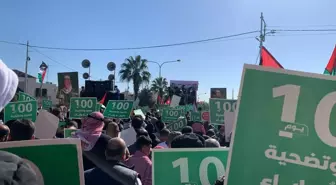 Ürdün'de İsrail saldırılarına karşı gösteri düzenlendi