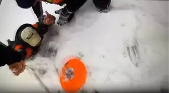 Evcil Köpek, Donmuş Göle Düşen Sahibini Kurtardı