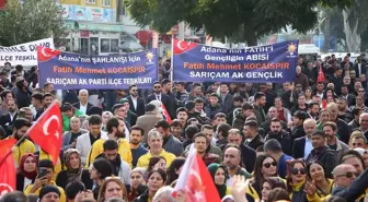 AK Parti Adana Büyükşehir Belediye Başkan Adayı Kocaispir Meşalelerle Karşılandı