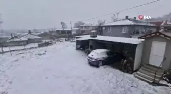 Edirne'de kar yağışı