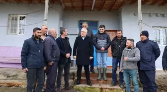 Sivas Valisi Yılmaz Şimşek, Gürün ilçesindeki deprem bölgesinde incelemede bulundu