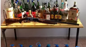 Tekirdağ'da 180 litre sahte içki ele geçirildi
