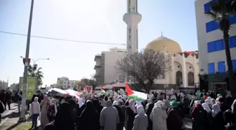 Ürdün'de göstericiler Gazze'ye destek için sokaklara döküldü