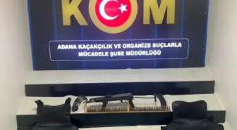 Adana'da Uzun Namlulu Piyade Tüfeği ve Çelik Yelek Ele Geçirildi