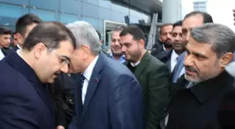 GAP Havalimanında Mehmet Canpolat ve Zeynel Abidin Beyazgül bir araya geldi