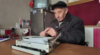 Gümüşhane'de 83 yaşındaki arzuhalci 59 yıldır mesleğini sürdürüyor