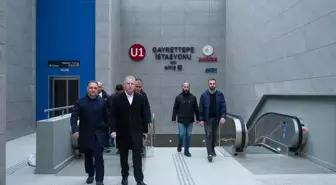 İstanbul Valisi Davut Gül, Gayrettepe-İstanbul Havalimanı Metro Hattı'nda İnceleme Yaptı