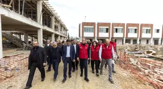 Mersin Büyükşehir Belediye Başkanı Vahap Seçer, Lojistik Merkezi ve yol çalışmalarını inceledi