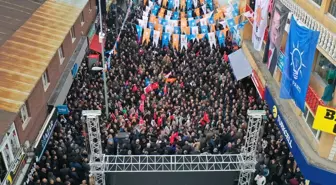 AK Parti Ağrı Belediye Başkan adayı Mehmet Salih Aydın coşkuyla karşılandı