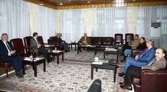 Atatürk Üniversitesi Rektörü Prof. Dr. Ömer Çomaklı, Necmettin Erbakan Üniversitesi Rektörü Prof. Dr. Cem Zorlu'yu ağırladı