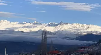 Adana'nın Aladağ ilçesinde kar yağışı