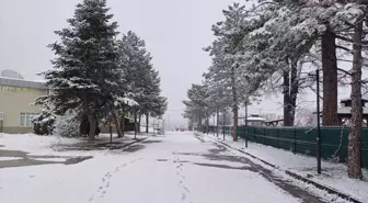 Bolu'nun Yeniçağa ilçesinde kar yağışı etkili oldu