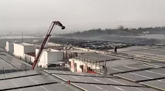 Osmaniye Organize Sanayi Bölgesi'ndeki tekstil fabrikasında yangın çıktı