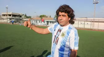 Şanlıurfa'da Maradona'ya benzeyen adam