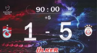 Trabzonspor, Galatasaray'a karşı tarihi mağlubiyet yaşadı