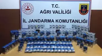 Ağrı'da yapılan operasyonlarda binlerce kaçak sigara ele geçirildi