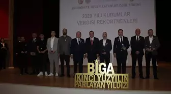 Çanakkale'nin Biga ilçesinde Ekonomiye Değer Katanlar Ödül Töreni Düzenlendi