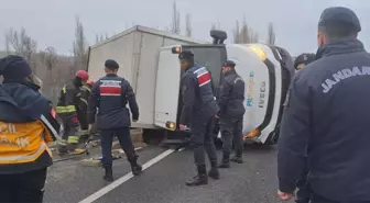 Konya'da Kamyonet Devrildi, Sürücü Hayatını Kaybetti