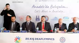 Erzurum'da 20. İşitme Engelliler Kış Olimpiyatları Tanıtıldı