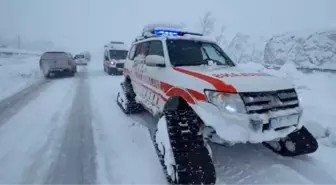Hakkari'de Kardan Kapanan Mezrada Astım Hastası Kurtarıldı