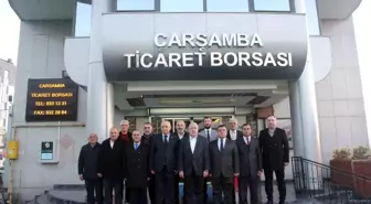 Gürcistan'ın Trabzon Başkonsolosu Çarşamba Ticaret Borsası'nda kabul edildi
