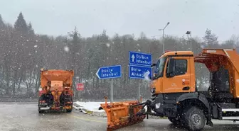 Bolu Dağı'nda Kar Yağışı Başladı