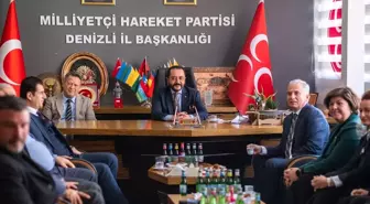 Denizli Büyükşehir Belediye Başkanı Osman Zolan, MHP Denizli İl Başkanlığını ziyaret etti