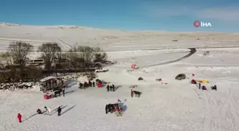 Çıldır Gölü'nde renkli görüntüler