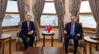 Dışişleri Bakanı Hakan Fidan, İngiltere Dışişleri Bakanı David Cameron ile İstanbul'da bir araya geldi