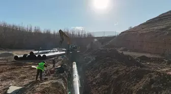 Malatya'da İkizce deprem konutlarına içme suyu çalışmaları devam ediyor