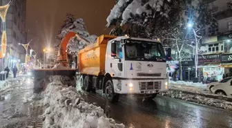 Bitlis Tatvan'da Kar Temizleme Çalışmaları Devam Ediyor