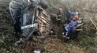 Zonguldak'ta otomobil şarampole devrildi: 1 yaşındaki bebek hayatını kaybetti