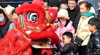 Çin'in Shandong eyaletindeki Poli Pazarı, Bahar Bayramı için ziyaretçi akınına uğruyor