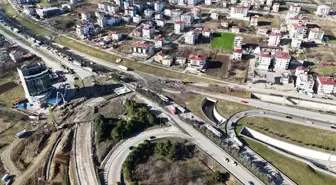 Samsun'da Yeşilkent Kavşağı ve Şehir Hastanesi Bağlantı Yolu İnşaatları Devam Ediyor