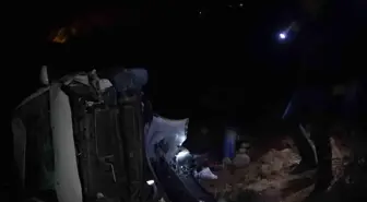 Alanya'da araç şarampole yuvarlandı, yaralanan ya da ölen olmadı