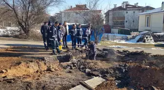 Safranbolu'da doğal gaz borusu patladı, bir işçi yaralandı