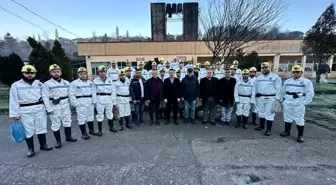 TTK Armutçuk Müessesesi'nde işe başlayan 64 maden işçisi yer altına indi