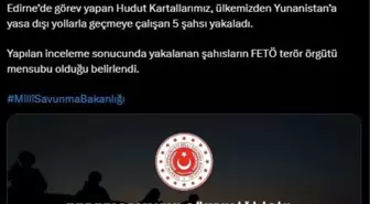 Hudut Kartalları, FETÖ üyesi 5 kişiyi yakaladı