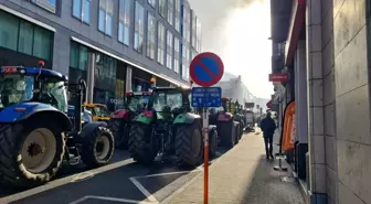 Avrupa Birliği Tarım Politikalarına Karşı Çiftçilerin Gösterisi